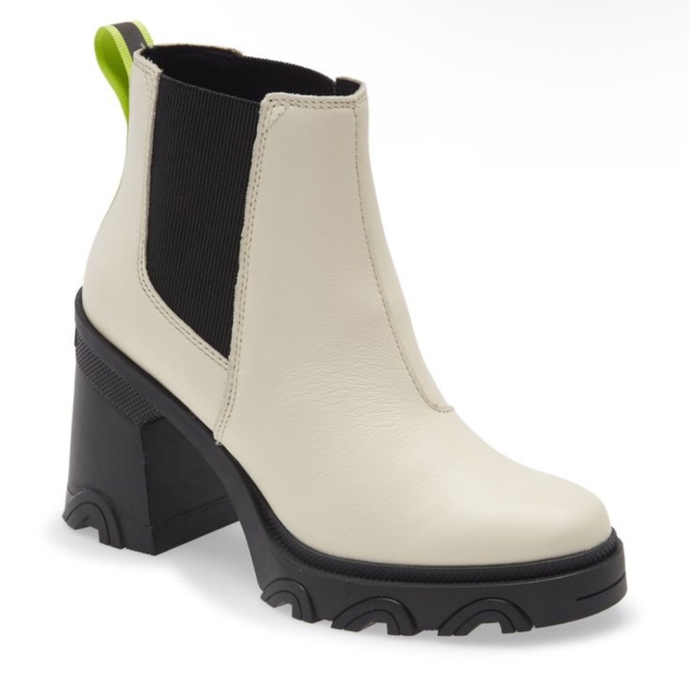 Sorel Women's Brex Heel Chelsea Boot Stylish Cream‎ Platform